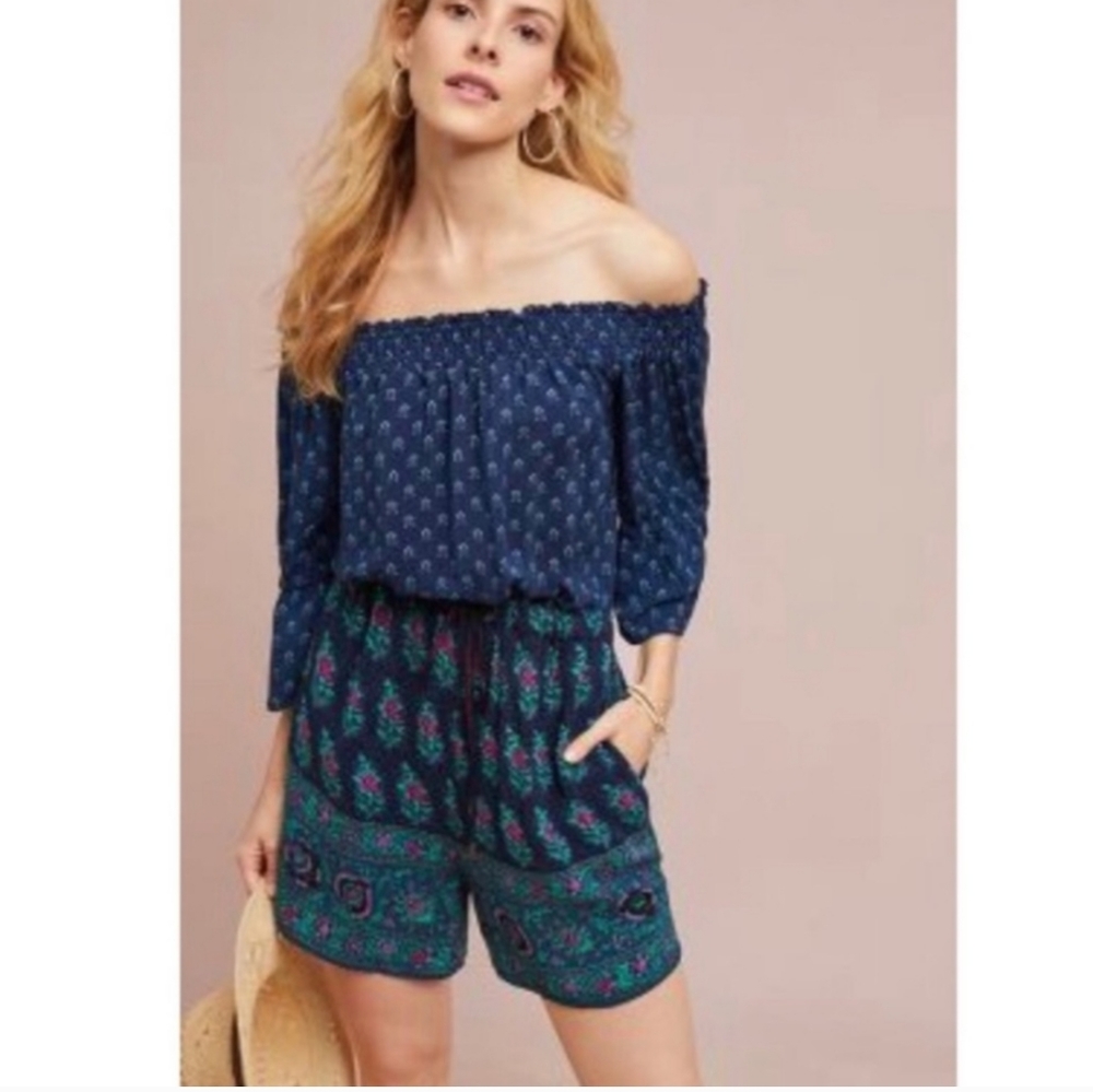 Anthropologie Ett Twa Kaleo Romper Womens Xs Shorts